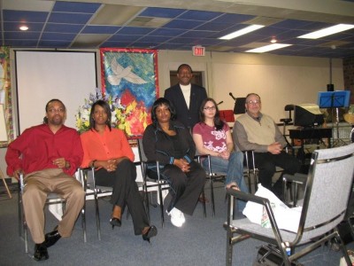 Andre Little, Angelia Little, Adama Vacanti, Hilary Irusta and David McCoy (Curtis May standing)