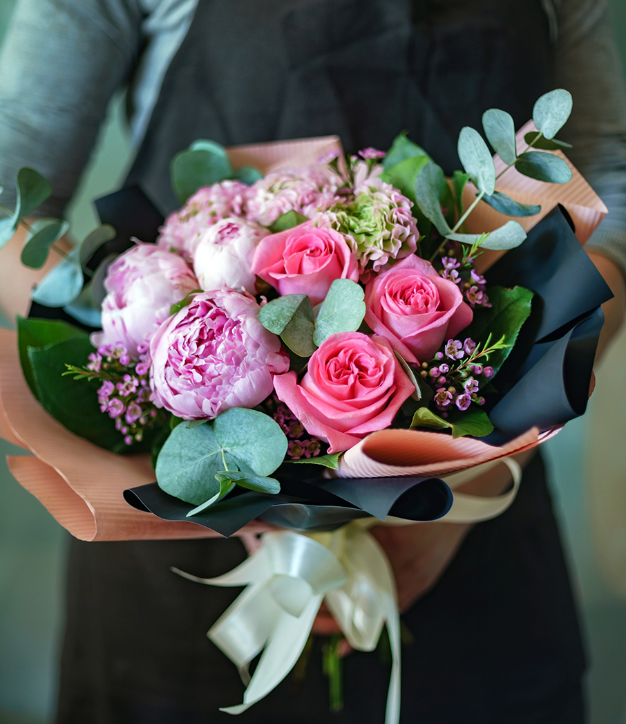 nice bouquet in the hands